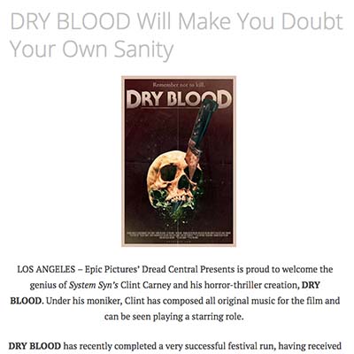 DRY BLOOD Will Make You Doubt Your Own Sanity